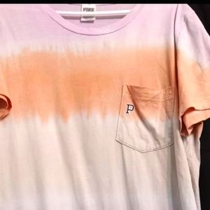 VS PINK tye dye campus tee